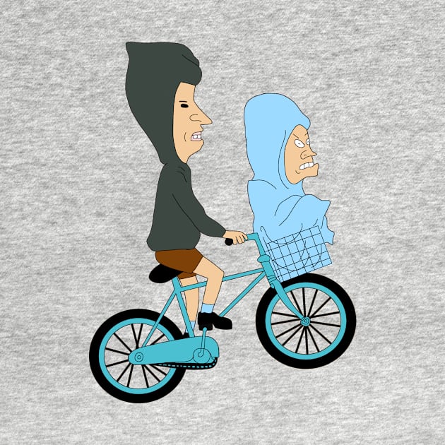 Beavis Butthead And Bike by Comicollogy